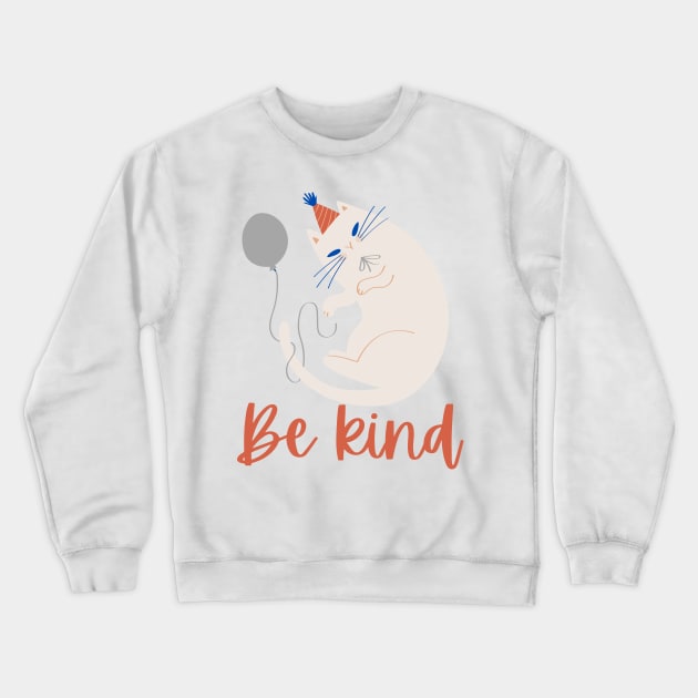 CUTE KITTY CAT SUPER KIND Crewneck Sweatshirt by Rightshirt